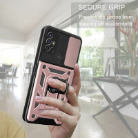 Outdoor Panzer Hülle Motorola Moto G10 G20 G30 Handyhülle mit Kameraschutz Ring Rosegold