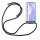 Xiaomi Hülle mit Band Schutzhülle Handykette Silikon Handy Tasche mit Schnur Neu Xiaomi Redmi Note 10 4G Schwarz