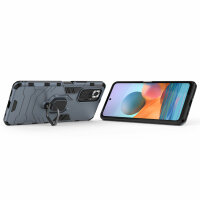 Schutz Hülle für Xiaomi Redmi Note 10 Pro Ring Case Cover Handy Tasche Outdoor  Türkis