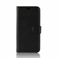 Handyhülle für ZTE Blade A7s 2020 – Klapphülle PU-Leder Schwarz
