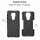 Handy Tasche Lenovo Motorola Panzer Hülle Hybrid Case Cover Schutzhülle Bumper Motorola Moto G9 Play Schwarz