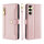 Handykette für Samsung Galaxy A25 – Handyhülle mit Band PU-Leder Rosa