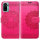 Schutz Hülle Xiaomi Redmi Note 10 Handy Tasche Flip Case Etui Schale TPU Wallet Pink