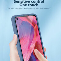 360° Grad Hülle Oppo A54 5G / A74 5G Handyhülle mit Integriertem Displayschutz Blau