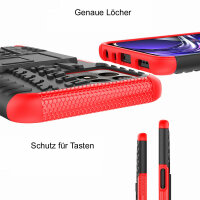 Hülle für Realme 8i - Hülle Schutzhülle Handy Tasche Outdoor Case Cover Bumper Rot