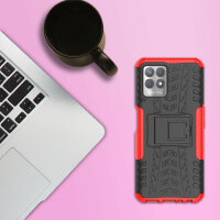 Hülle für Realme 8i - Hülle Schutzhülle Handy Tasche Outdoor Case Cover Bumper Rot