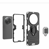 Hülle Xiaomi Redmi A3 Handyhülle Outdoor Stoßfest 360° Drehbarer Ring Ständer