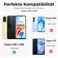 Hülle für Oppo A18 / A38 Handyhülle Klapphülle mit [Standfunktion][Kartenfächer]
