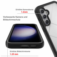 Panzer Hülle Handy Tasche 360 Grad TPU vollschutz mit Integriertem Displayschutz Samsung Galaxy S23 FE
