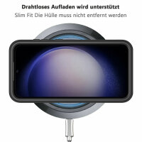 Panzer Hülle Handy Tasche 360 Grad TPU vollschutz mit Integriertem Displayschutz Samsung Galaxy S23 FE