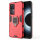 Xiaomi 12T, Hülle Schutzhülle Handyhülle Silikon Case 360° Drehbarer Ring Rot