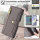 Handykette Samsung Hülle mit Band Handyhülle Kartenfächer PU Leder Umhängetasche Galaxy S24+ Grau