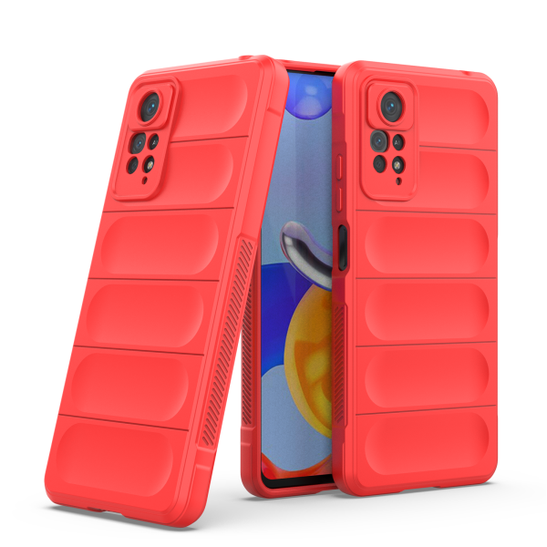 Hülle Xiaomi Redmi Note 11 Pro Handyhülle Outdoor Case Back Cover Handy Tasche Rot