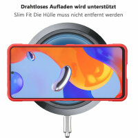 Hülle Xiaomi Redmi Note 11 Pro Handyhülle Outdoor Case Back Cover Handy Tasche Rot