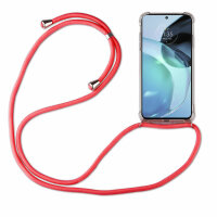 betterfon Handykette für Motorola Moto G72 Handyhülle mit Band Hülle mit Kordel  Rot