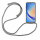 Handykette für Samsung Galaxy A34 5G Handyhülle mit Band Case Hülle mit Kordel Grau