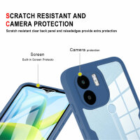 360° Grad Hülle Xiaomi Redmi A1 /A2 Rundum vollschutz Integriertem Displayschutz Blau