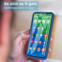 360° Grad Hülle Xiaomi Redmi A1 /A2 Rundum vollschutz Integriertem Displayschutz Blau