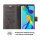 Huawei Handy Tasche Handyhülle Schutz Hülle Blumen Flip Cover Buch Case Etui Huawei P30 Pro Grau