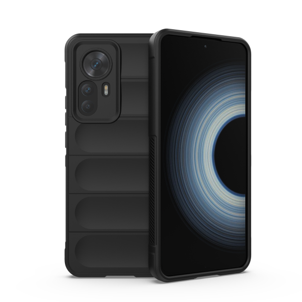 Hülle für Xiaomi 12T Handyhülle Outdoor Case Back Cover Handy Tasche Bumper Schwarz