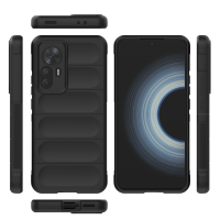 Hülle für Xiaomi 12T Handyhülle Outdoor Case Back Cover Handy Tasche Bumper Schwarz