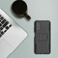 Schutz Hülle Xiaomi Handy Tasche Case Cover Silikon Schale Outdoor Handyhülle BF Xiaomi Poco M3 Schwarz