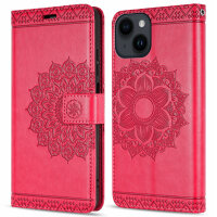 Handyhülle für Apple iPhone 14 – Mandala Case Rot