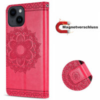 Handyhülle für Apple iPhone 14 – Mandala Case Rot
