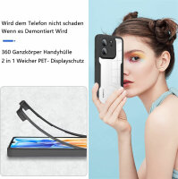 360° Grad Hülle Xiaomi 13T / 13T Pro Handyhülle mit Integriertem Displayschutz Schwarz