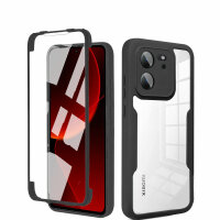 360° Grad Hülle Xiaomi 13T / 13T Pro Handyhülle mit Integriertem Displayschutz Schwarz