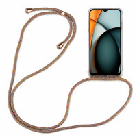 Handykette für Xiaomi Redmi A3 Handyhülle mit Band Case Hülle mit Kordel Bumper Rainbow