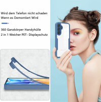 360° Grad Hülle für Samsung Galaxy A54 5G vollschutz Integriertem Displayschutz Blau