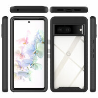 Hülle für Google Pixel 7 / 7 Pro Handyhülle Cover 2-teilig TPU Body Bumper Case  Schwarz Google Pixel 7