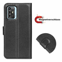 Handyhülle für ZTE Blade A72 5G – Klapphülle PU-Leder Schwarz