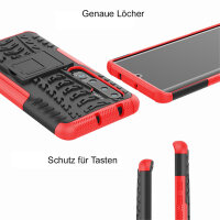Schutz Hülle Xiaomi Handy Tasche Case Cover Silikon Schale Outdoor Handyhülle BF Xiaomi Mi Note 10 / Note 10 Pro Rot