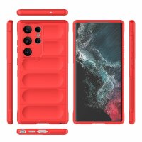 Hülle für Samsung Galaxy S23 Ultra Handyhülle Handy Tasche Back Cover Bumper TPU Rot