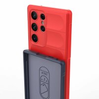 Hülle für Samsung Galaxy S23 Ultra Handyhülle Handy Tasche Back Cover Bumper TPU Rot