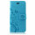 Huawei Handy Tasche Handyhülle Schutz Hülle Blumen Flip Cover Buch Case Etui Huawei Y6 2019 Blau