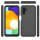Hülle für Samsung Galaxy A13 5G / A04s Handyhülle Cover 2-teilig TPU Bumper Case Schwarz