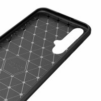 Huawei Nova 5T Carbon Hülle Schutzhülle TPU Bumper Outdoor Cover Handy Tasche