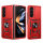 Outdoor Panzer Hülle für Samsung Galaxy Z Fold 5 mit Kameraschutz Ringhalter  Rot