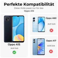 Oppo A15, Hülle Handyhülle Handy Tasche Flip Case Cover Schutzhülle Etui Schale
