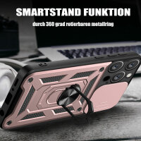 Handyhülle für Apple iPhone 15 Pro Max - Ring Panzer Case Rosegold
