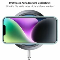 Handyhülle für Apple iPhone 14 – Magnet Case Hellblau