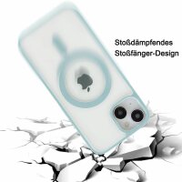 Handyhülle für Apple iPhone 14 – Magnet Case Hellblau