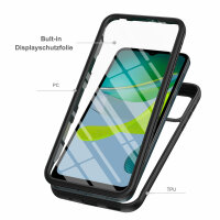 Panzer Hülle Handy Tasche 360 Grad TPU vollschutz mit Integriertem Displayschutz Motorola Moto E13