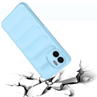 Hülle Xiaomi Redmi A1 Handyhülle Outdoor Case Back Cover Handy Tasche Bumper Hellblau