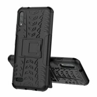 LG Hülle Outdoor Case Panzer Cover Handytasche Schutzhülle Handy Tasche Bumper LG K30 2019 Schwarz