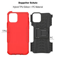 Handyhülle für Apple iPhone 12 / 12 Pro – Panzer Cover Rot