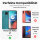 Handy Tasche Lenovo Motorola Panzer Hülle Hybrid Case Cover Schutzhülle Bumper Motorola Moto E7 Schwarz
